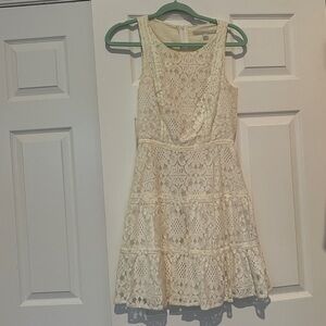 Lauren Conrad white lace dress